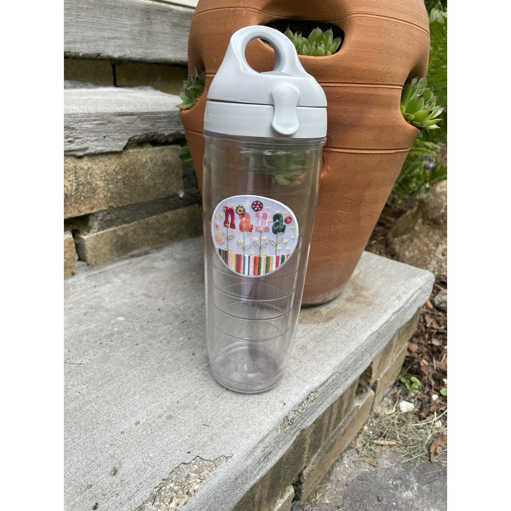 Tervis Nana Floral 24oz Insulated Tumbler with Flip Lid Made in USA Flower Cup